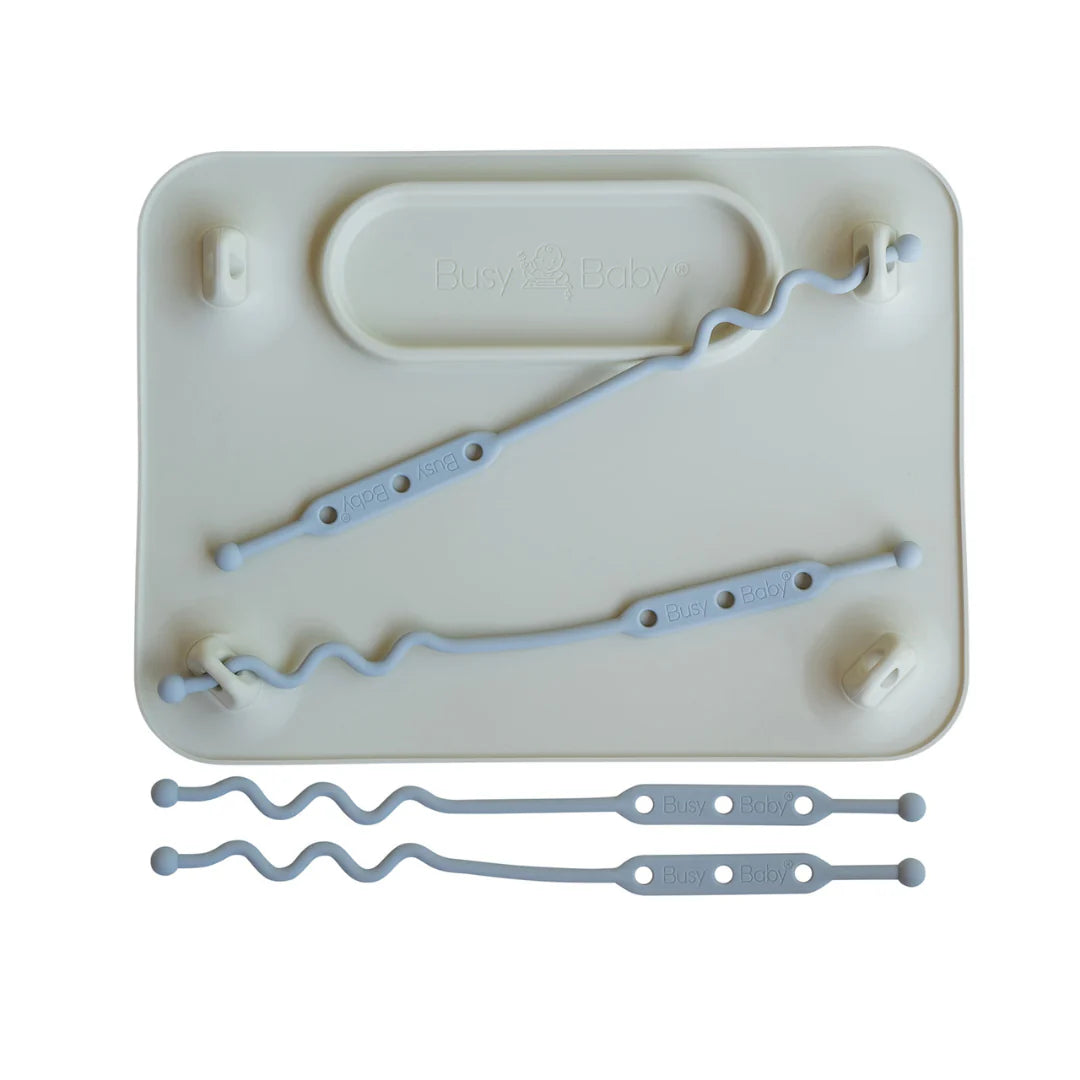 Busy Baby Silicone Mat with Toy Straps