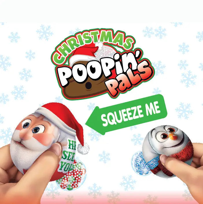 Christmas Plush Poopin Pal Toy Stocking Stuffer Assortment