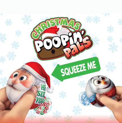 Christmas Plush Poopin Pal Toy Stocking Stuffer Assortment