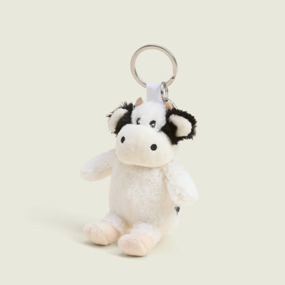 Black & White Cow Keyring