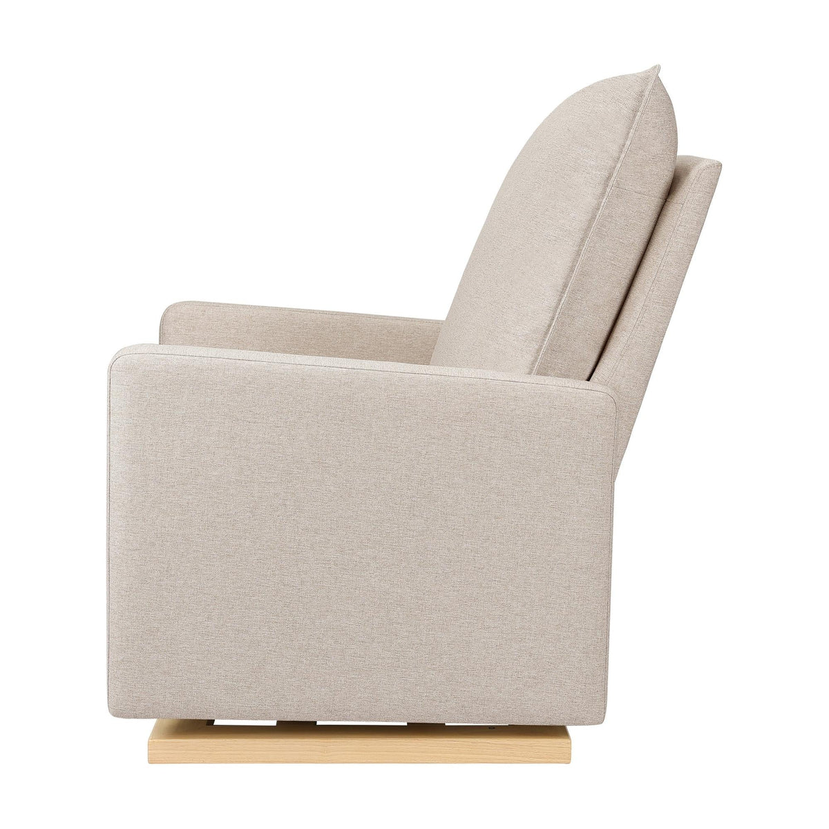 Babyletto Cali Pillowback Chair and a Half Glider in Eco-Performance Fabric | Water Repellent & Stain Resistant