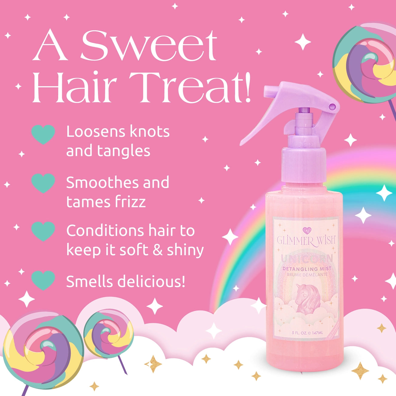 Mermaid Hair Detangling Mist - Unicorn