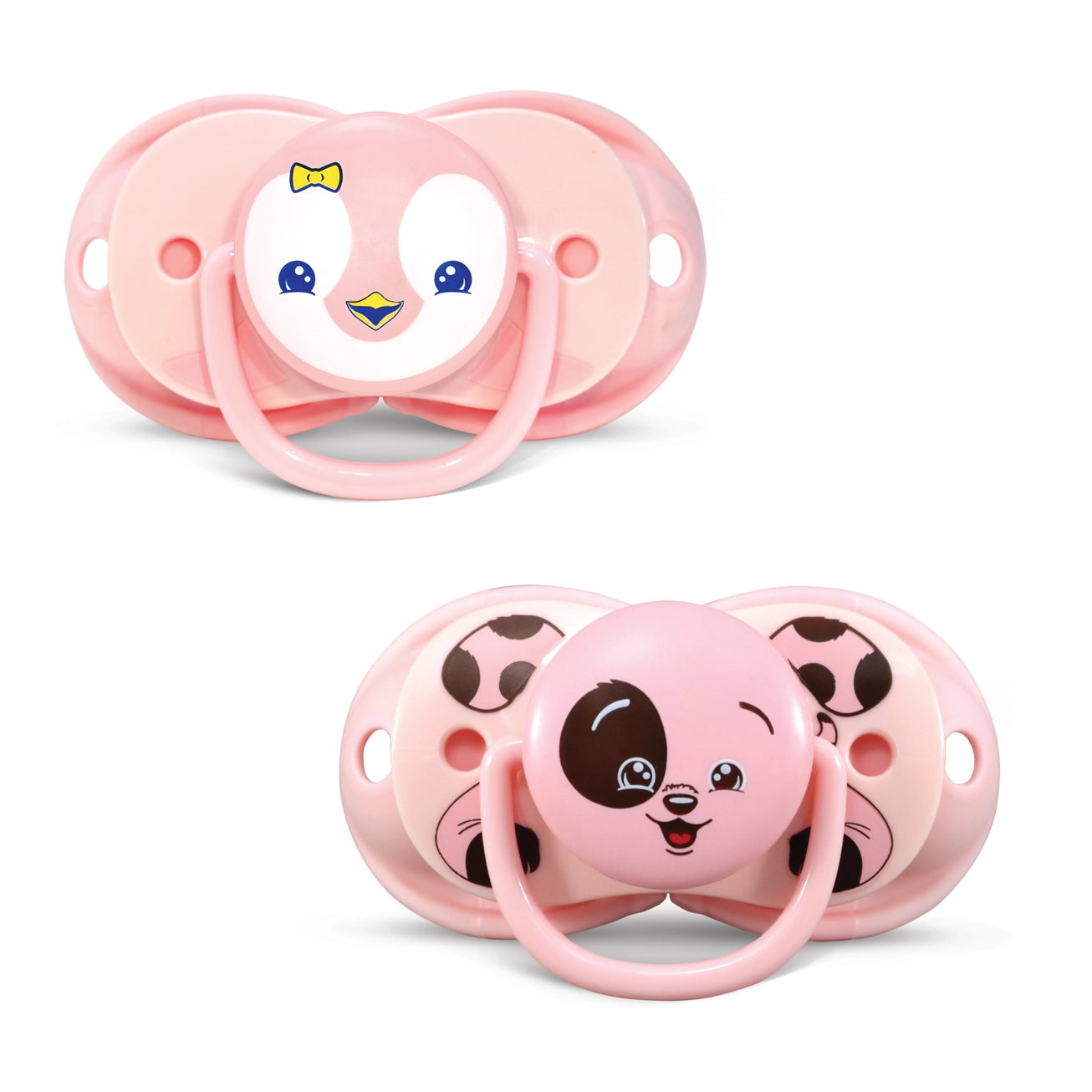 Keep-It-Kleen Pacifier 2PK - Pink Penguin & Puppy
