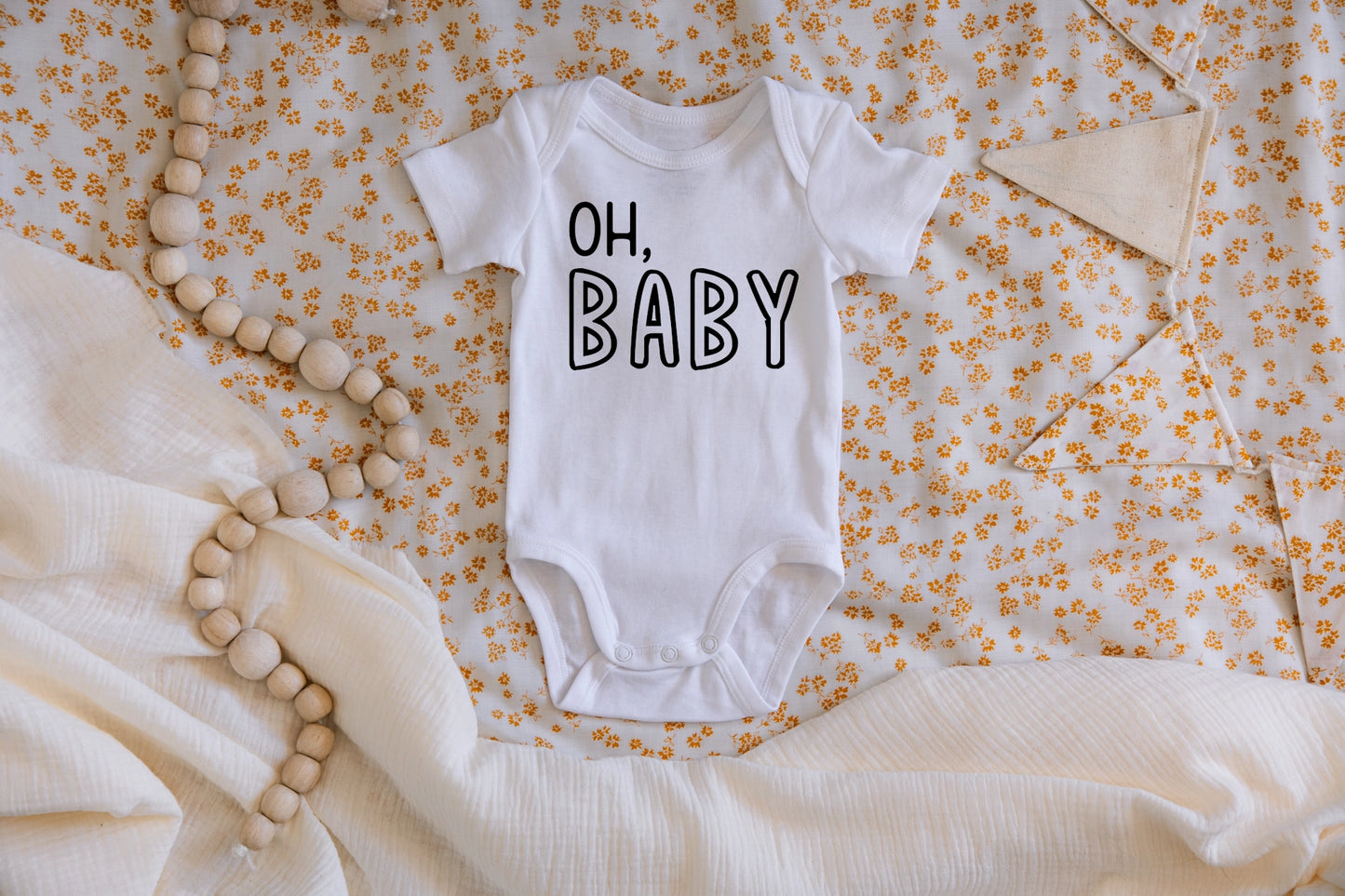 Oh Baby Pregnancy Announcement Onesie