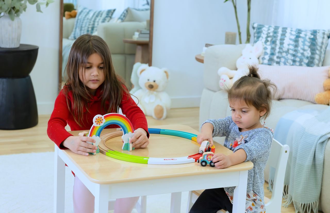 Animal Friends Wooden Train Set