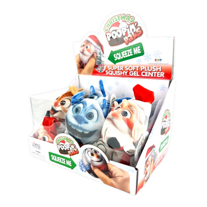 Christmas Plush Poopin Pal Toy Stocking Stuffer Assortment
