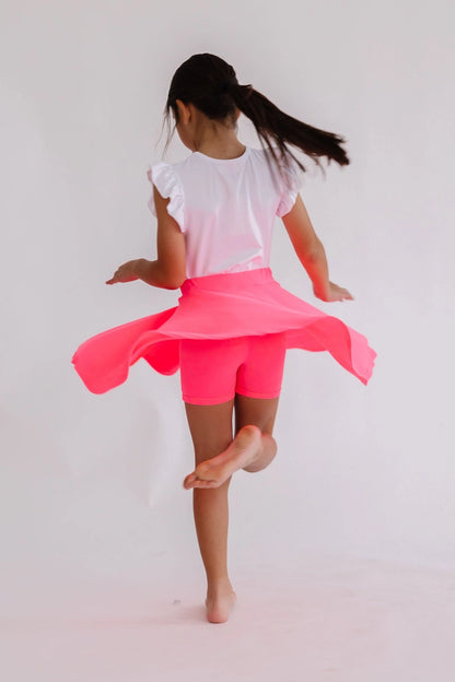 Neon Pink Twirl Skort
