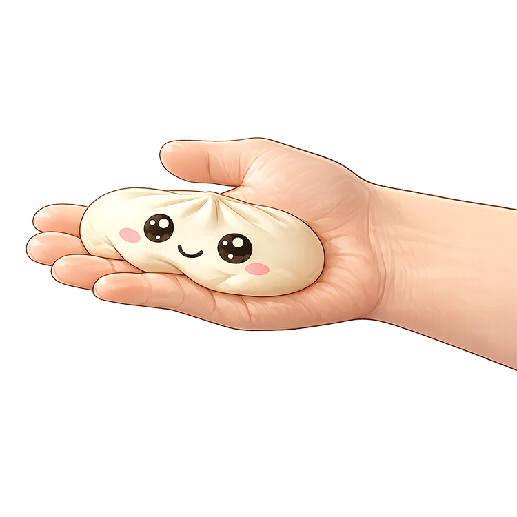 Fun Doh Mystery Slow Rise Dumpling Viral Squish Toy