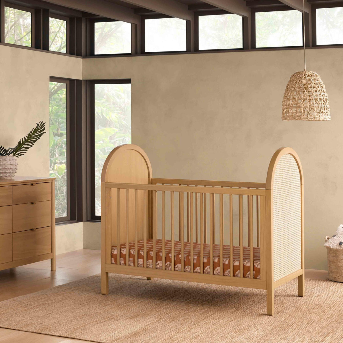 Babyletto Bondi Cane 3-in-1 Convertible Crib with Toddler Bed Conversion Kit