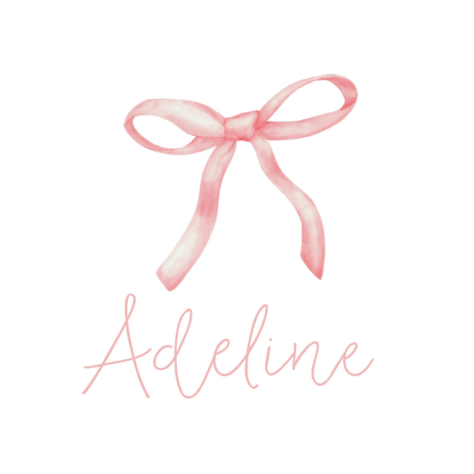 Sugar + Maple Personalized Bib | Ballerina Bows
