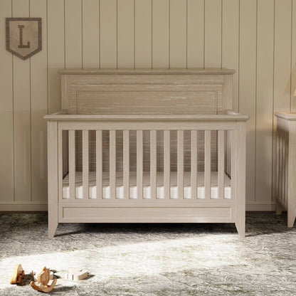 Monogram by Namesake Barrow Rustic 4-in-1  Convertible Flat Top Crib