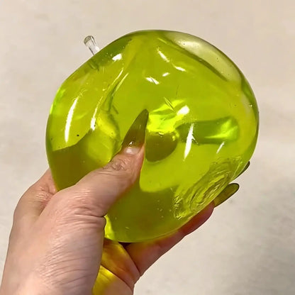 Clear Apple Squishy Soft Squeeze Stress Relief Fidget Toy