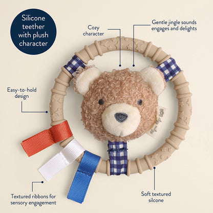 Itzy Ring Pal™ - Teething Ring with Plush Character