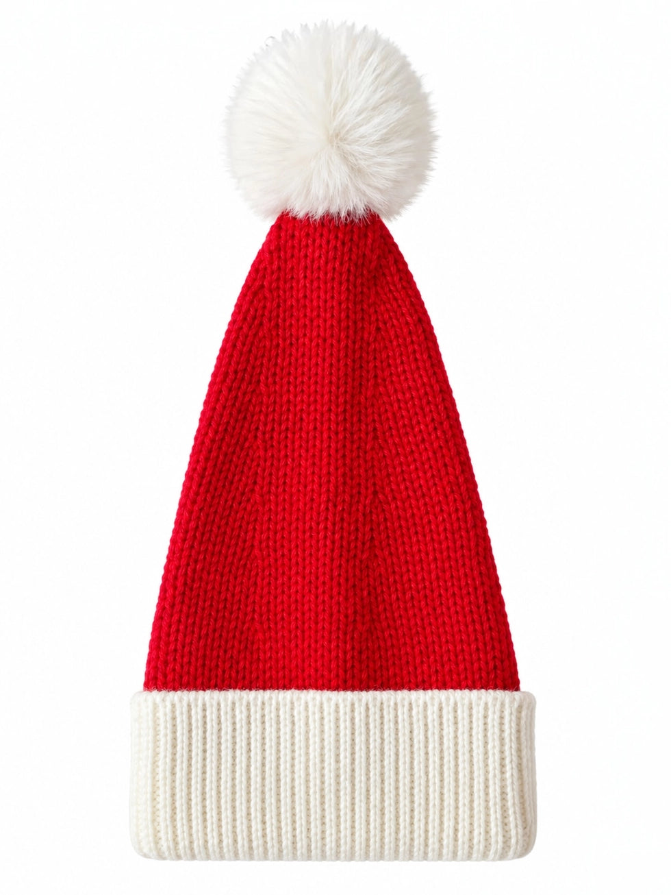 Knit Santa Hat - Red