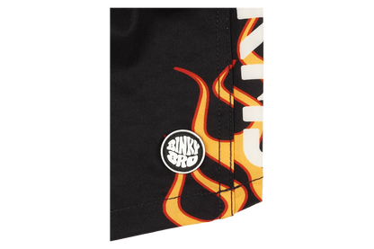 Kids Swimsuit Stamped Flames
