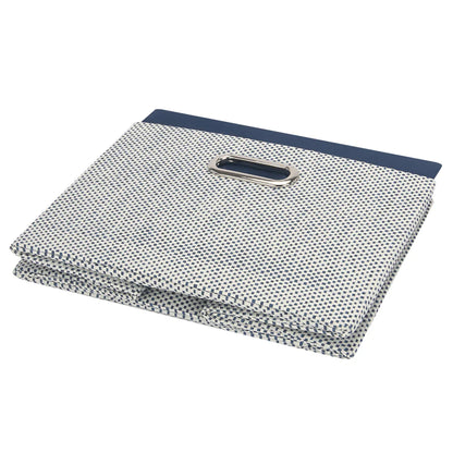 Blue Foldable/Collapsible Storage Bin/Basket Organizer with Handles