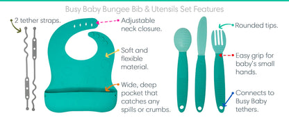 Bungee Bib + Utensiles