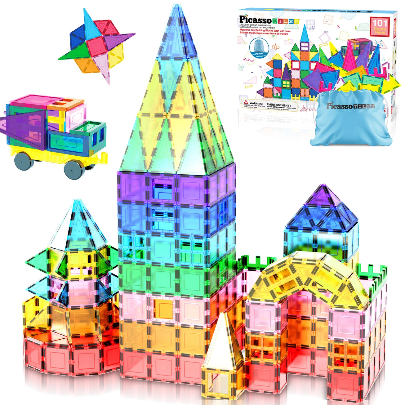 101pc Magnetic Tile Building Blocks
