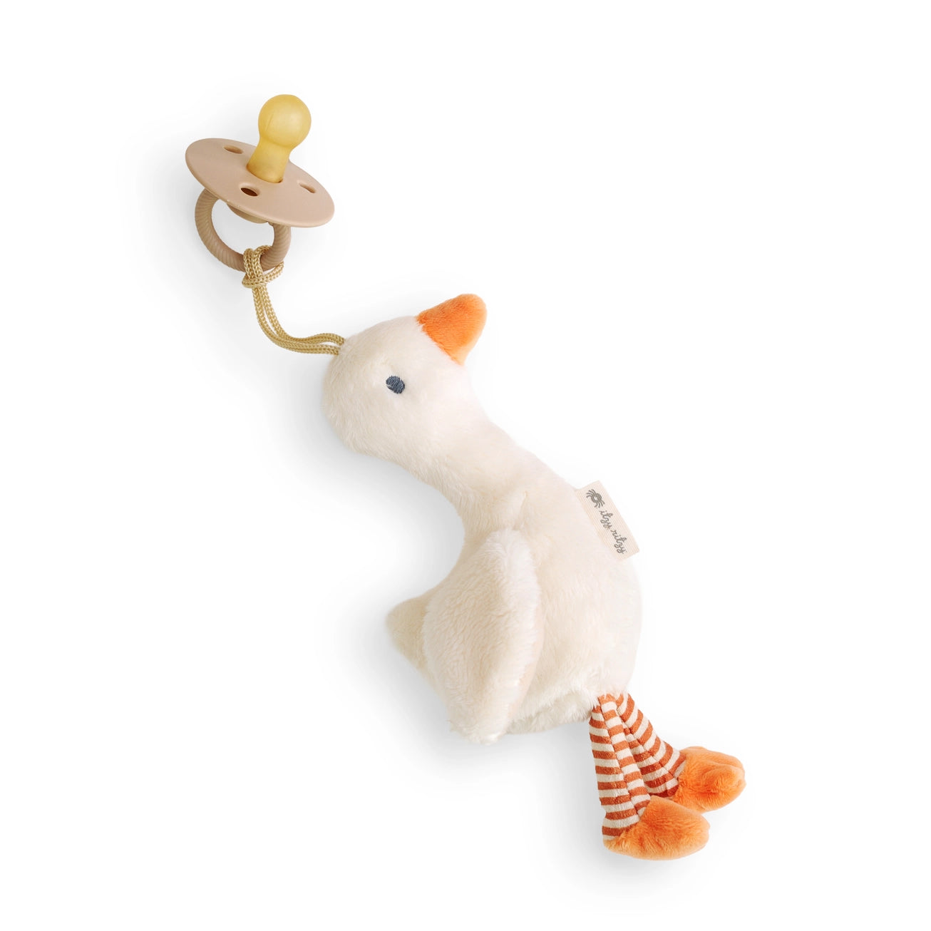 Bitzy Pal Natural Rubber Pacifier & Stuffed Animal