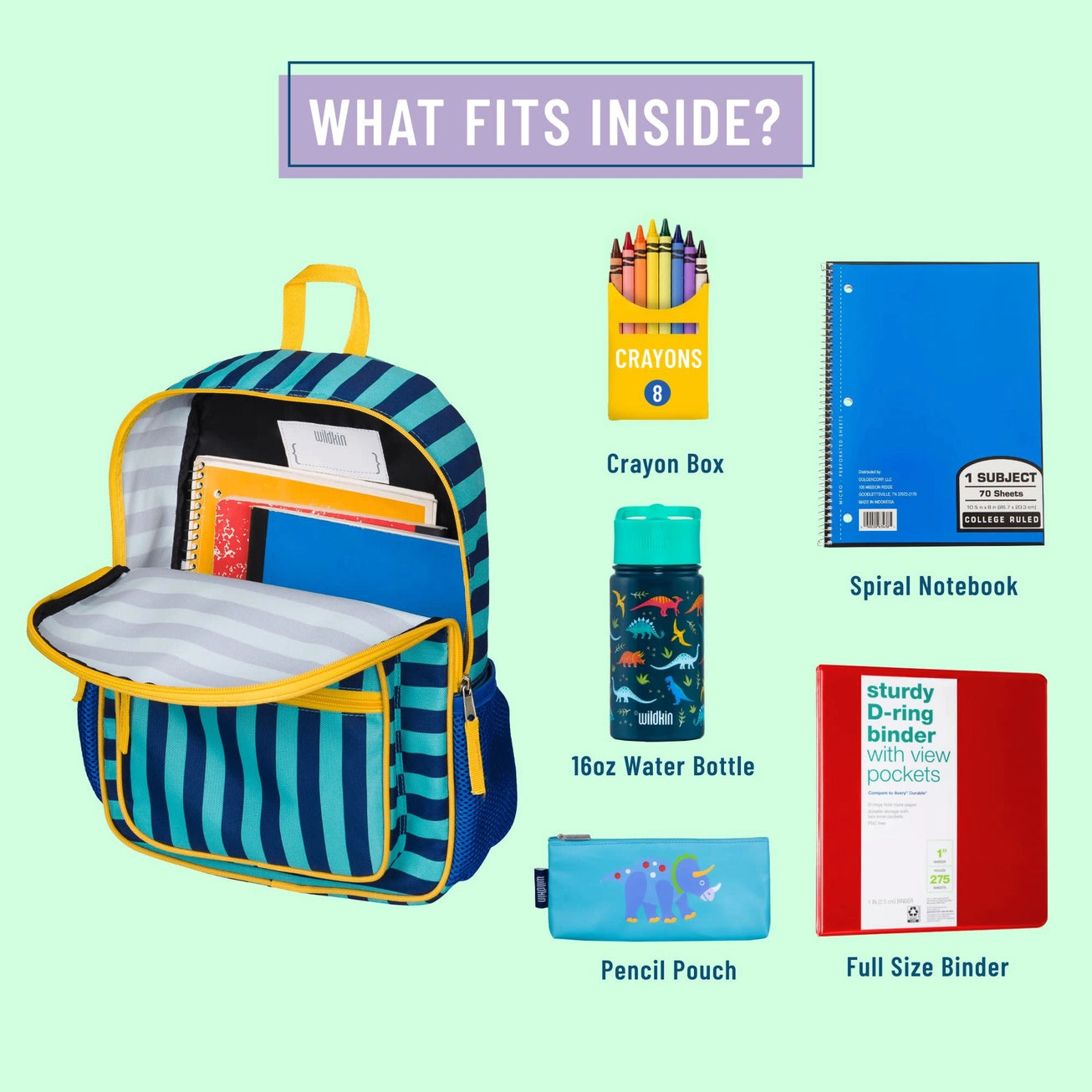 Blue Stripes Recycled Eco Backpack
