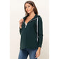 Half Zip French Terry Nursing Hoodie