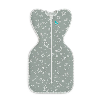 Swaddle Up 1.0 Tog Viscose From Bamboo - Olive Stars & Moon