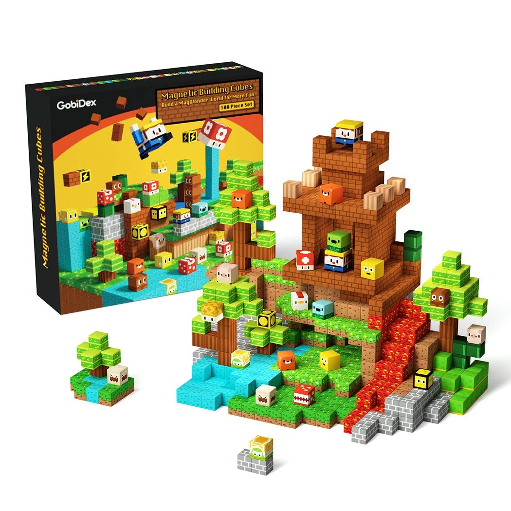 Lumberjack (100pcs Magnetic Blocks)