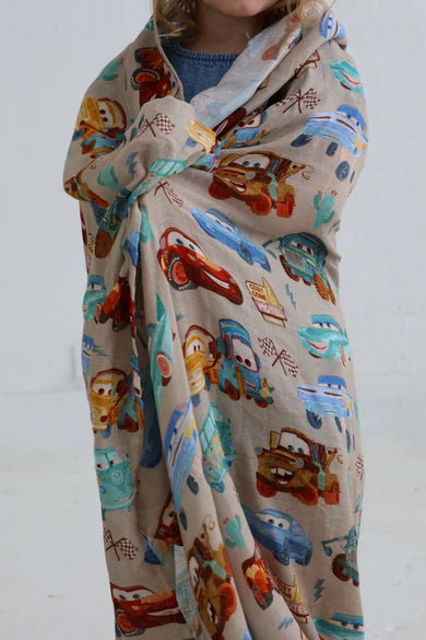Cars Muslin Blanket