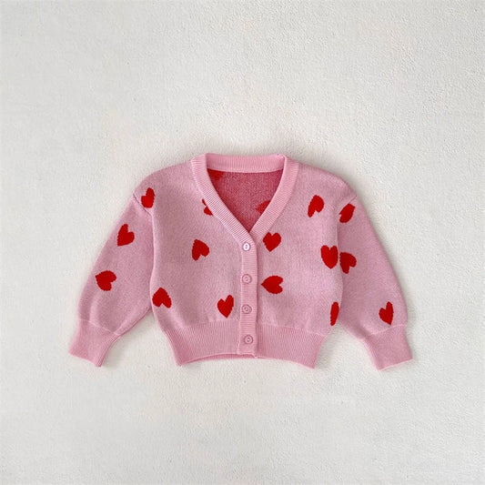 Pink Button Up Cardigan