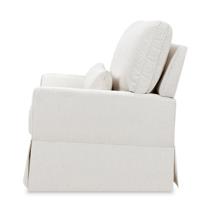 Namesake Crawford Pillowback Chair and a Half Comfort Swivel Glider