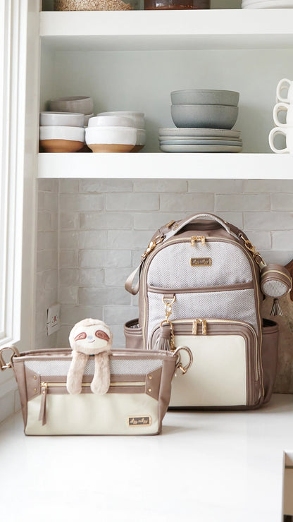 Vanilla Latte Boss Plus™ Backpack Diaper Bag