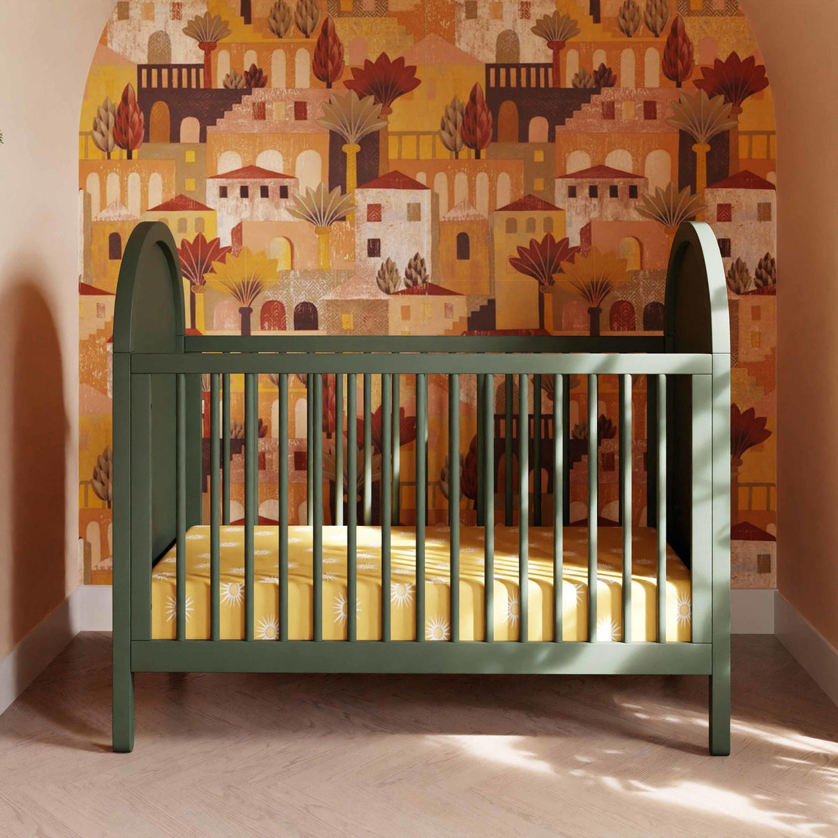 Babyletto Bondi Cane 3-in-1 Convertible Crib with Toddler Bed Conversion Kit