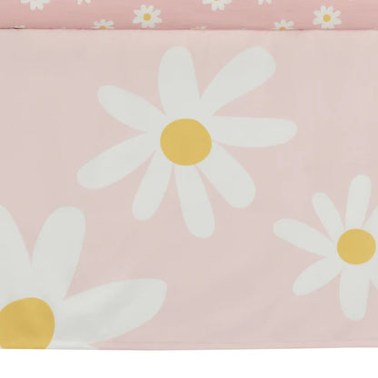 Lambs & Ivy Daisy Dreams 3-Piece Pink/White Baby Nursery Crib Bedding Set