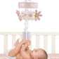 Daisy Dreams Pink/White Musical Baby Crib Mobile Soother Toy