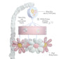 Daisy Dreams Pink/White Musical Baby Crib Mobile Soother Toy