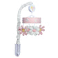 Daisy Dreams Pink/White Musical Baby Crib Mobile Soother Toy