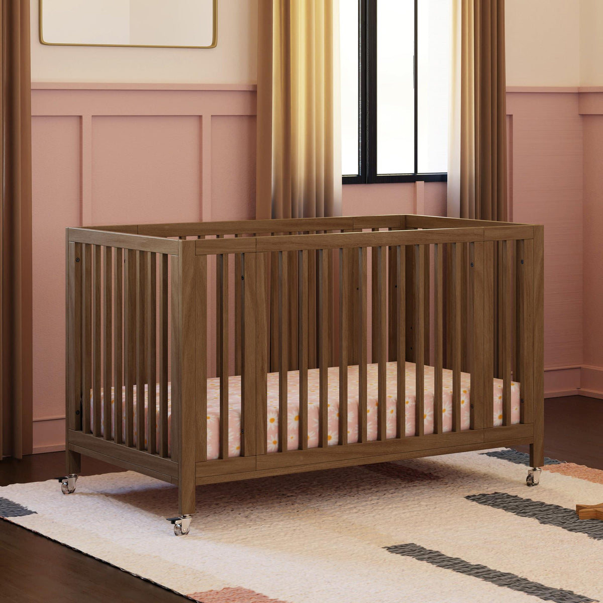 Babyletto Rolli 9-in-1 Convertible All-Stages Crib with Bassinet & Toddler Bed Conversion Kits