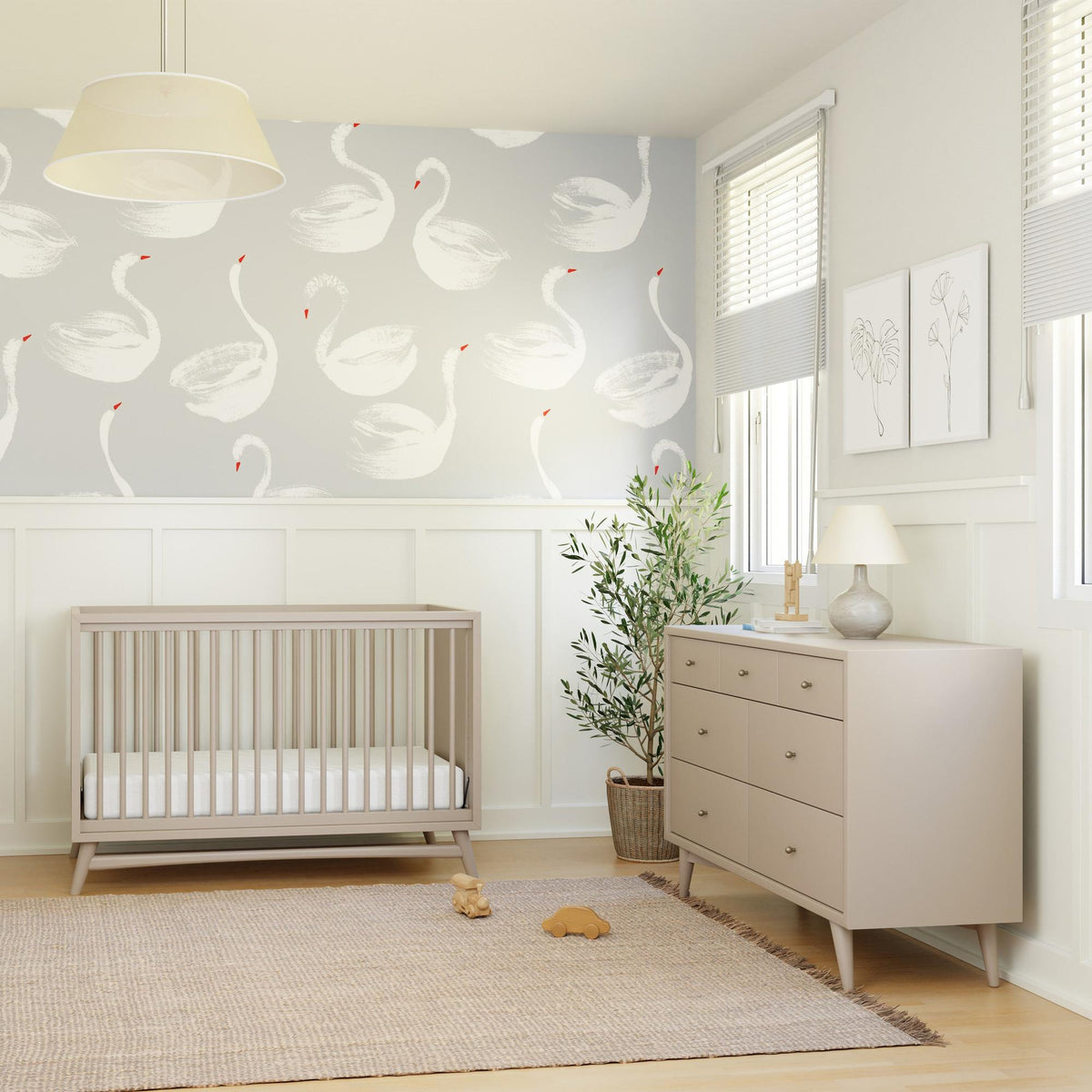 Babyletto Peggy 3-in-1 Convertible Crib with Toddler Bed Conversion Kit