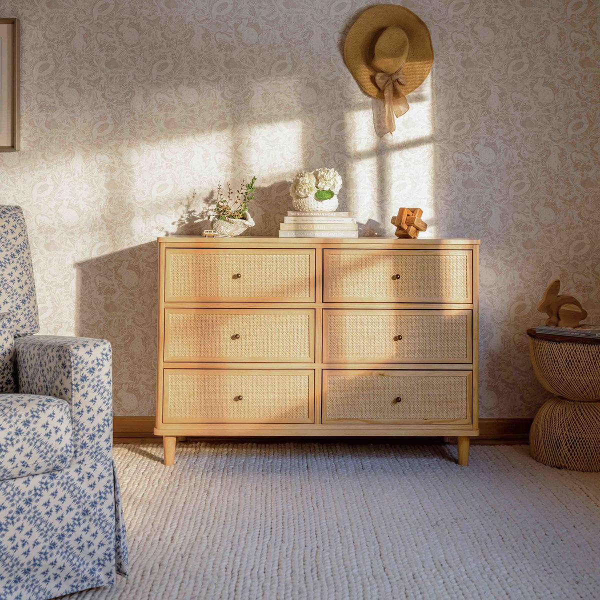 Namesake Marin with Cane 6-Drawer Dresser