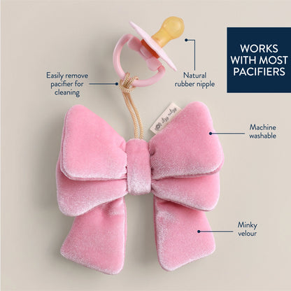 Bitzy Pal Natural Rubber Pacifier & Stuffed Animal
