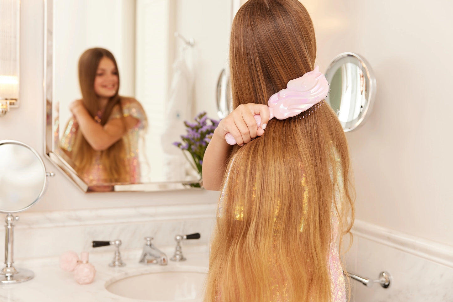 Unicorn Hair Detangler Brush For Kids