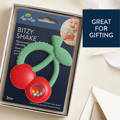 Bitzy Shake™ - Silicone Teether with Rattle