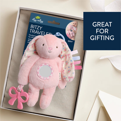 Pink Bunny Bitzy Traveler™ Plush Toy