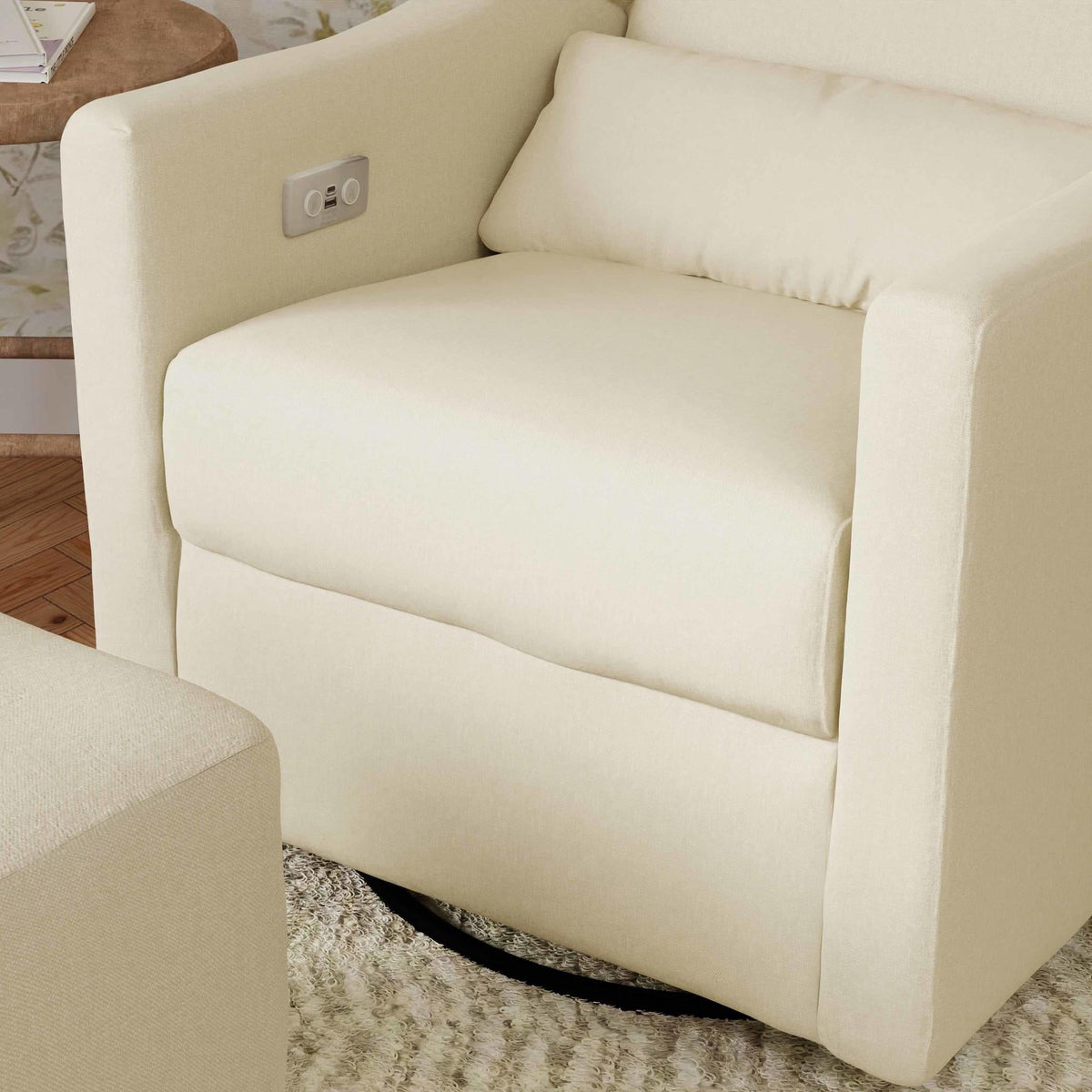 Babyletto Kiwi Electronic Recliner and Swivel Glider with USB port