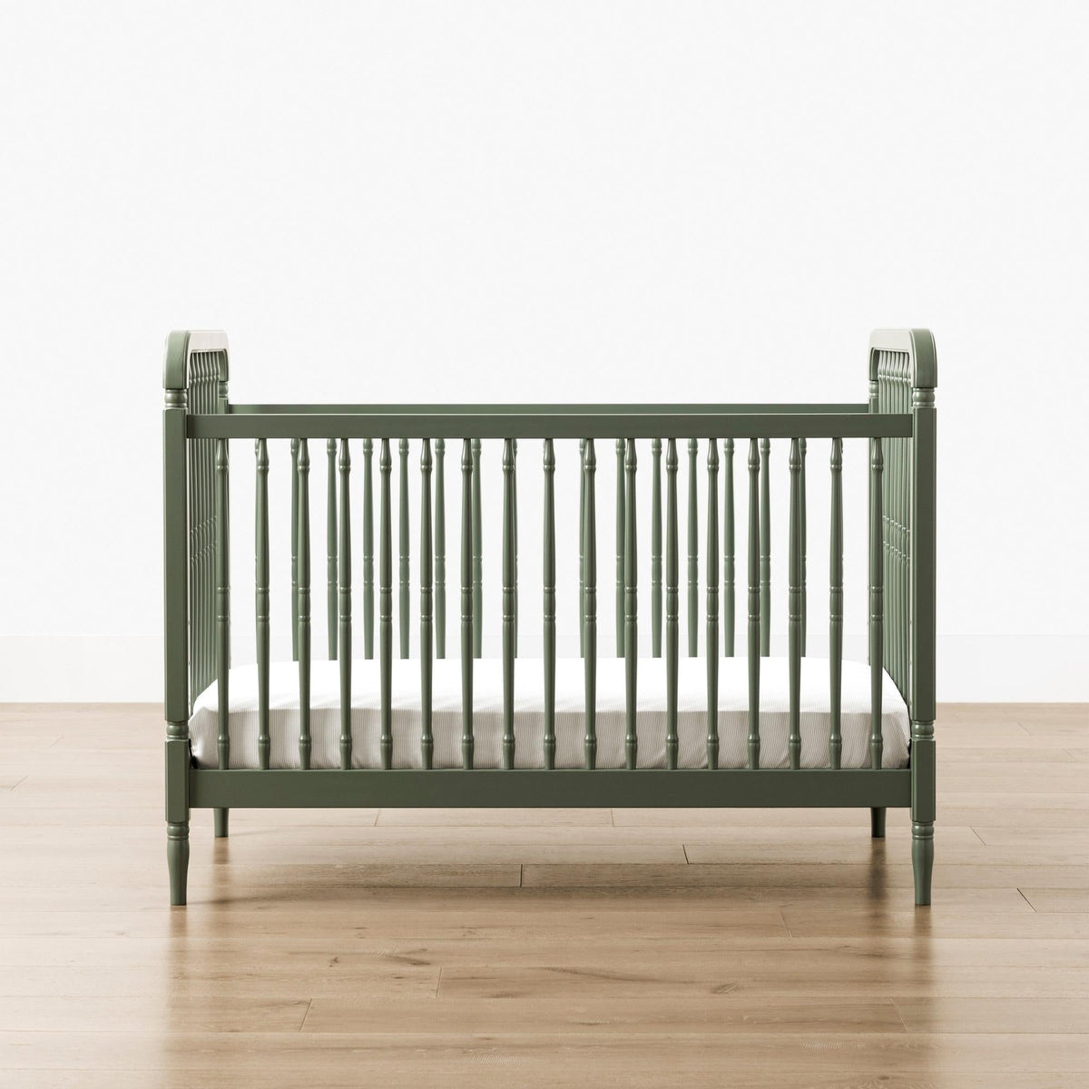 Namesake Liberty 3-in-1 Convertible Spindle Crib with Toddler Bed Conversion Kit