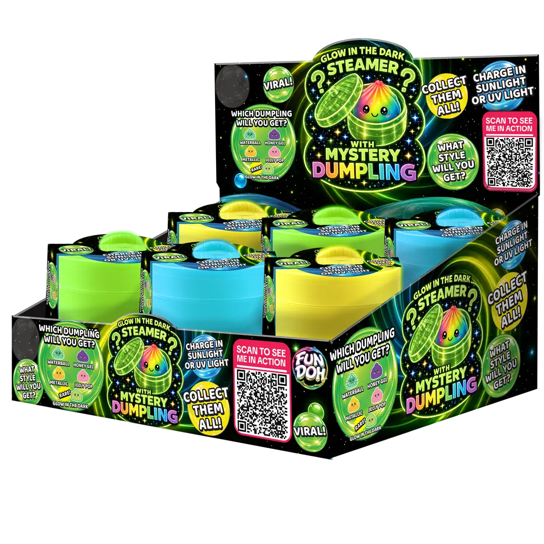 Glow-in-The-Dark Mystery Dumpling Squishy Toy