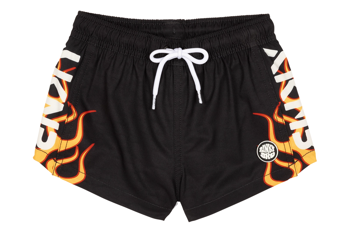 Kids Swimsuit Stamped Flames