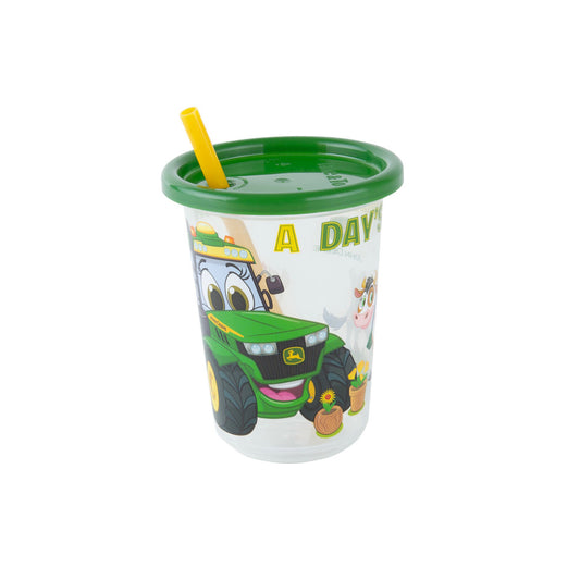 Take & Toss John Deere Straw Cups, 10 Oz – 3 Pack