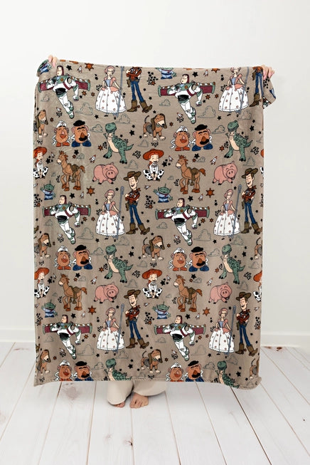 Round Up Gang Throw Blanket