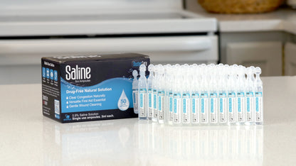Shusher Care Saline 50ct 5cc Ampoules